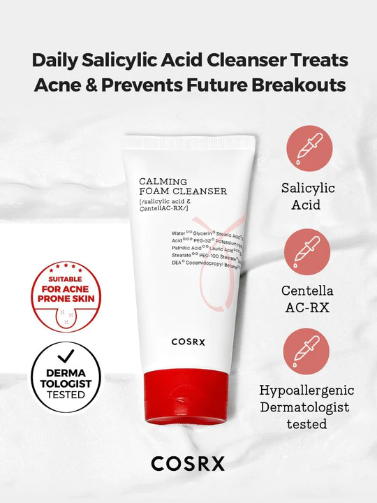 COSRX AC Collection Calming Foam Cleanser 150ml - Image 3