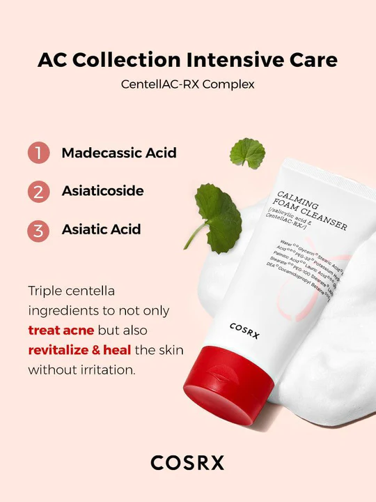COSRX AC Collection Calming Foam Cleanser 150ml - Image 4