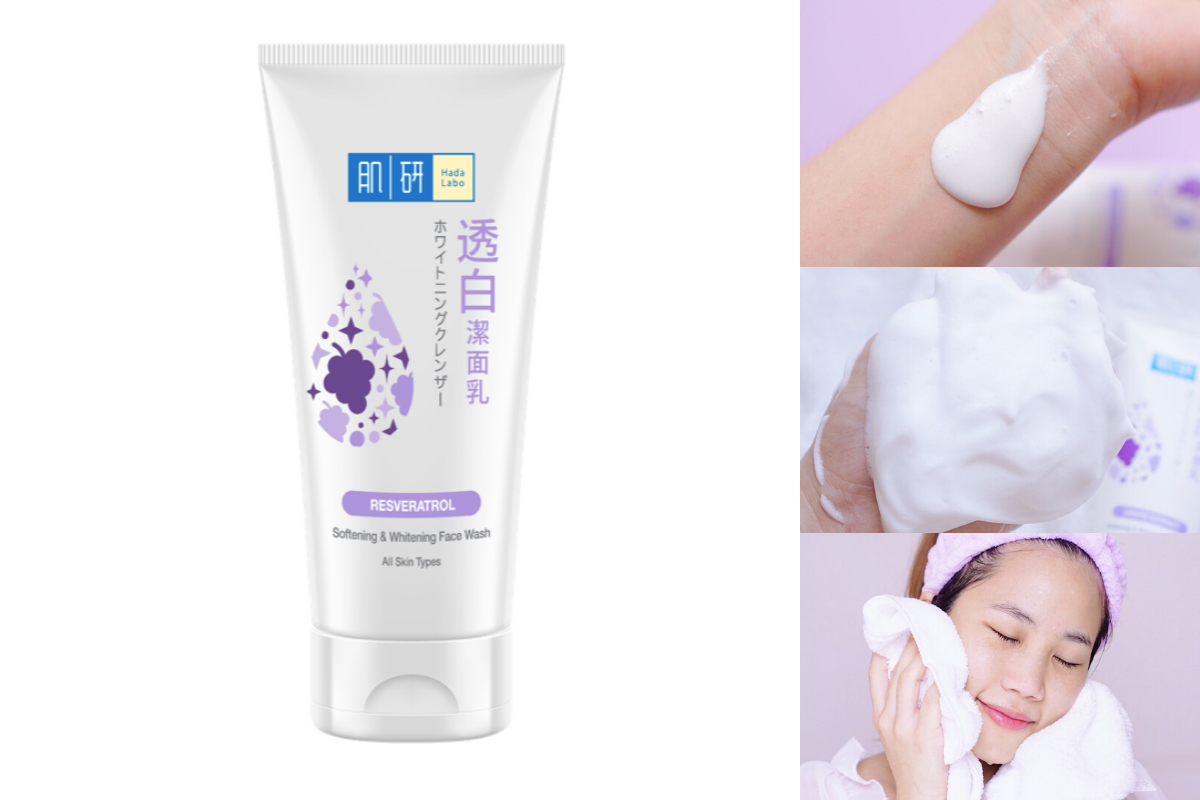 Hada Labo Softening and Whitening Face Wash (Reseratrol) - Image 2