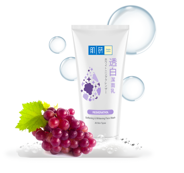 Hada Labo Softening and Whitening Face Wash (Reseratrol)