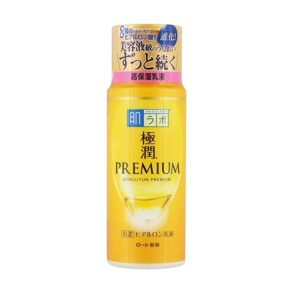 Hada Labo Premium Goku Jyun Super Moisturizing Hydrating & Moisturizing Milk Emulsion Lotion - 140 ML